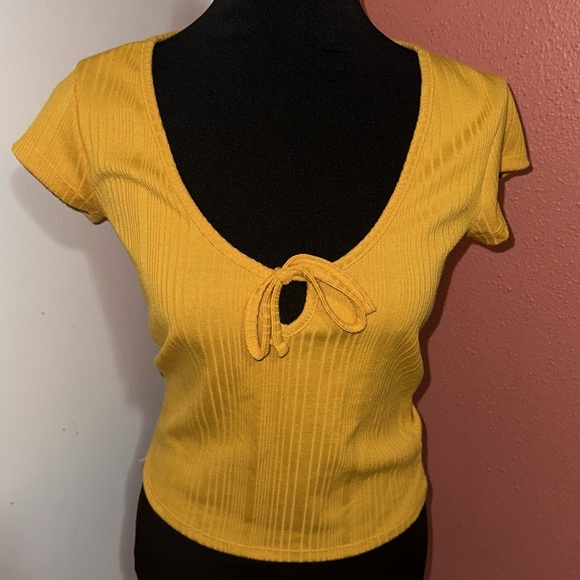 Yellow Ribbed Top - Picture 4 of 4